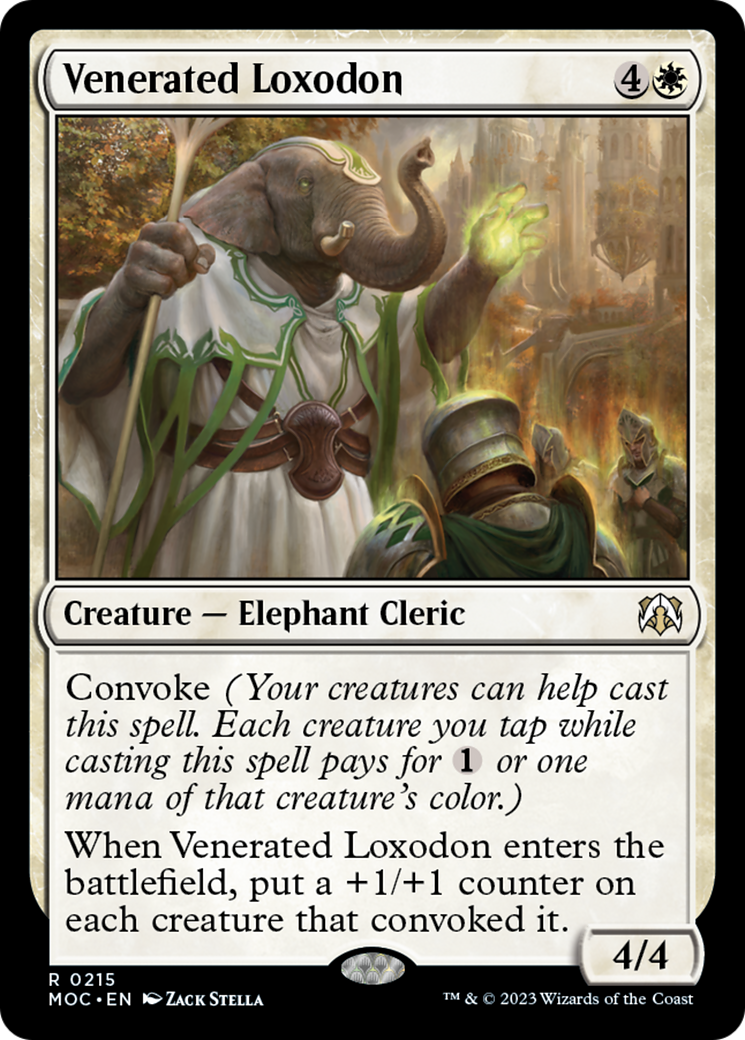 Venerated Loxodon [March of the Machine Commander] | Tacoma Games