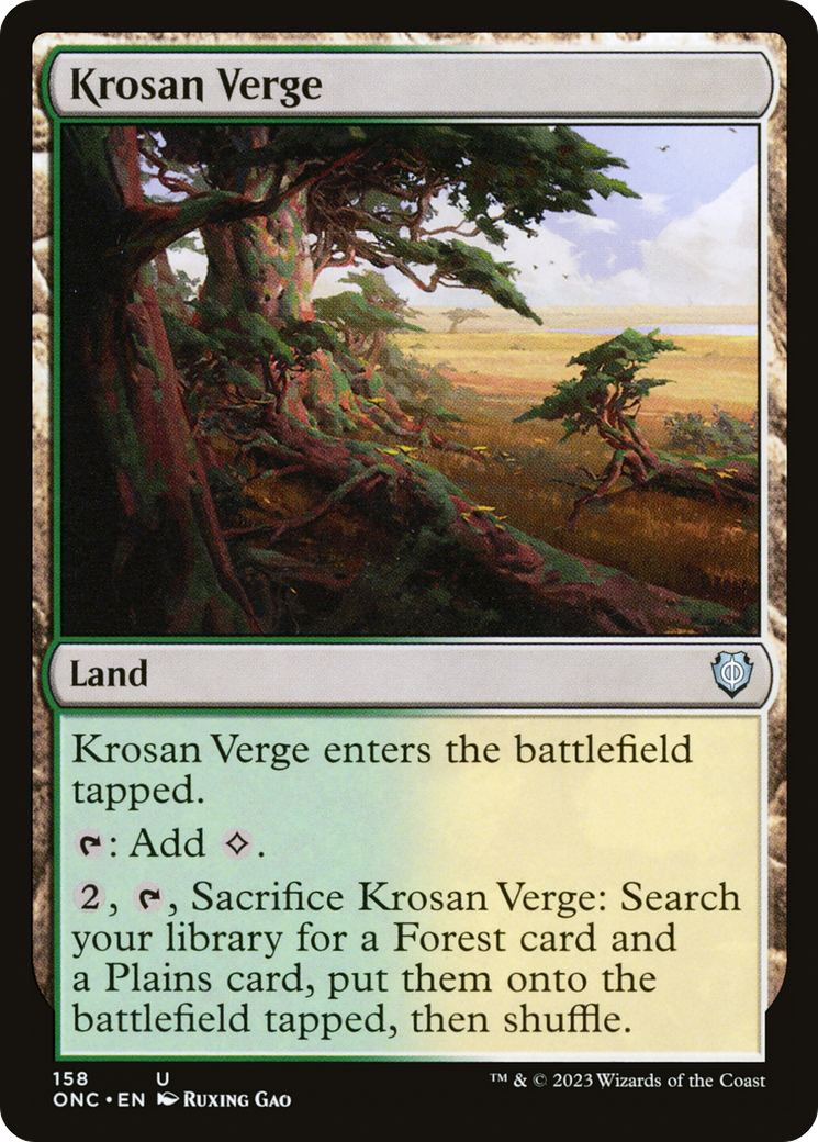 Krosan Verge [Phyrexia: All Will Be One Commander] | Tacoma Games