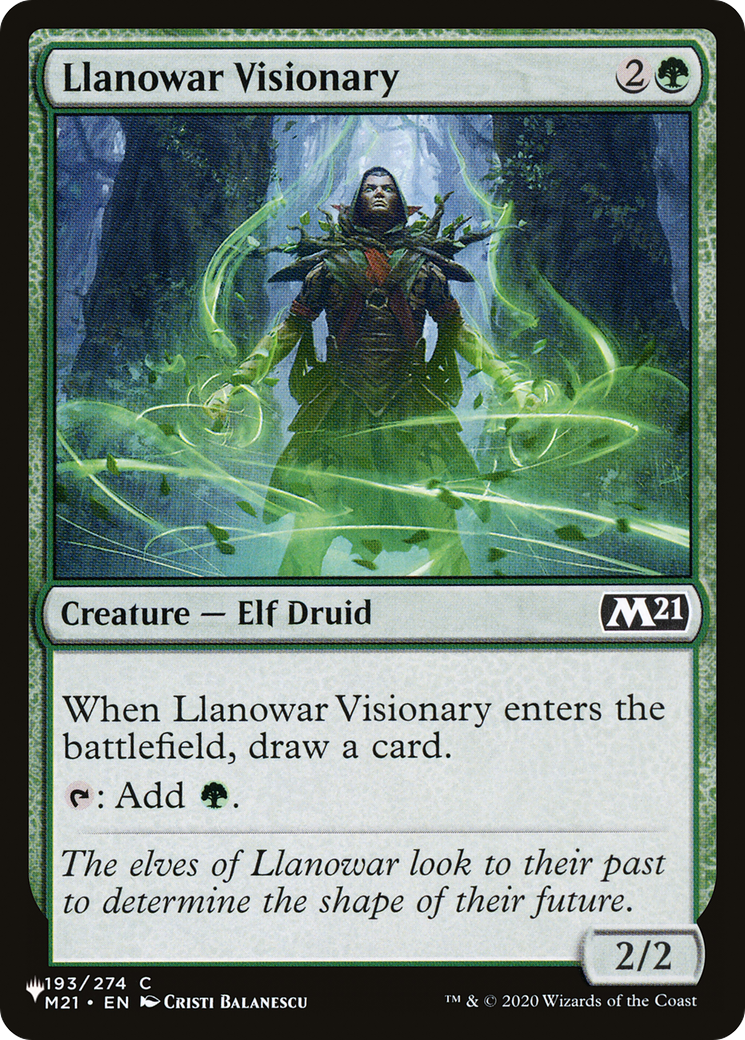 Llanowar Visionary [The List Reprints] | Tacoma Games