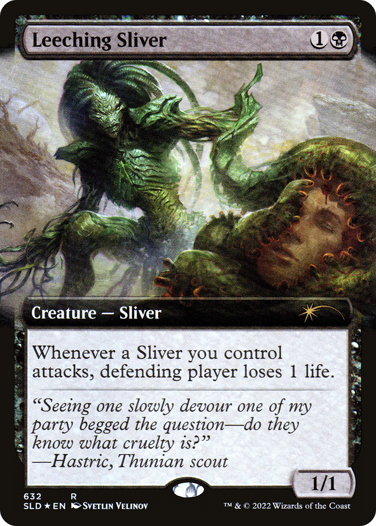 Leeching Sliver (Extended Art) [Secret Lair Drop Promos] | Tacoma Games