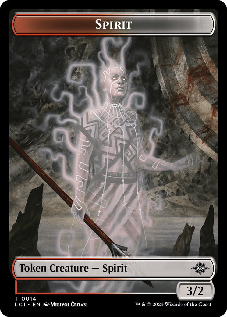 Vampire // Spirit Double-Sided Token [The Lost Caverns of Ixalan Tokens] | Tacoma Games