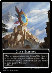 City's Blessing // Vampire (0004) Double-Sided Token [The Lost Caverns of Ixalan Commander Tokens] | Tacoma Games