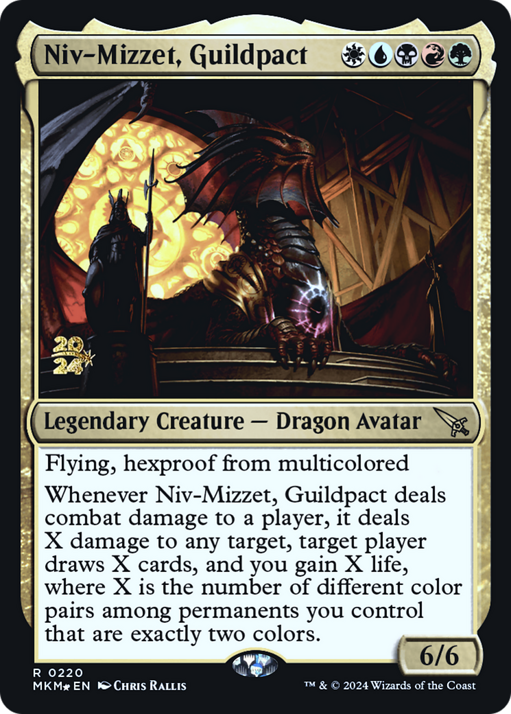 Niv-Mizzet, Guildpact [Murders at Karlov Manor Prerelease Promos] | Tacoma Games
