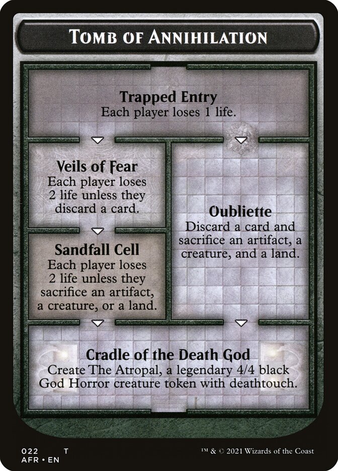 Dungeon of the Mad Mage // Tomb of Annihilation Double-Sided Token [Dungeons & Dragons: Adventures in the Forgotten Realms Tokens] | Tacoma Games