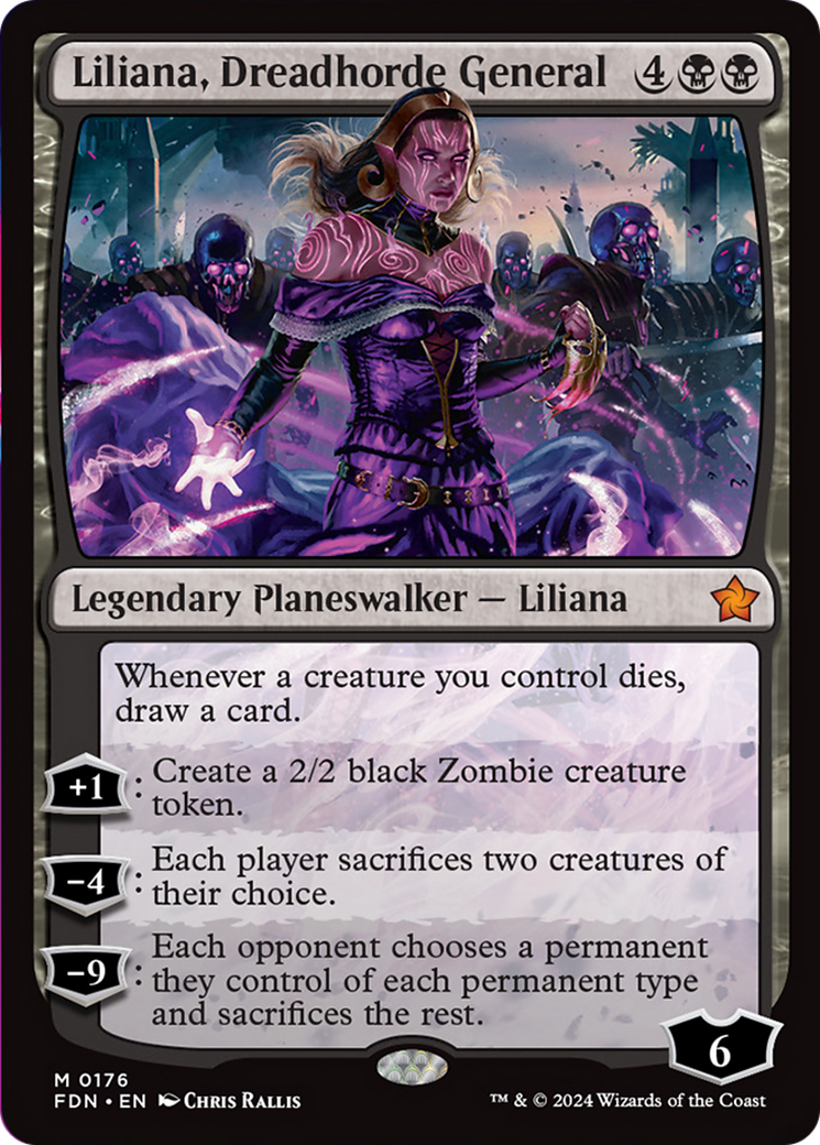 Liliana, Dreadhorde General [Foundations] | Tacoma Games