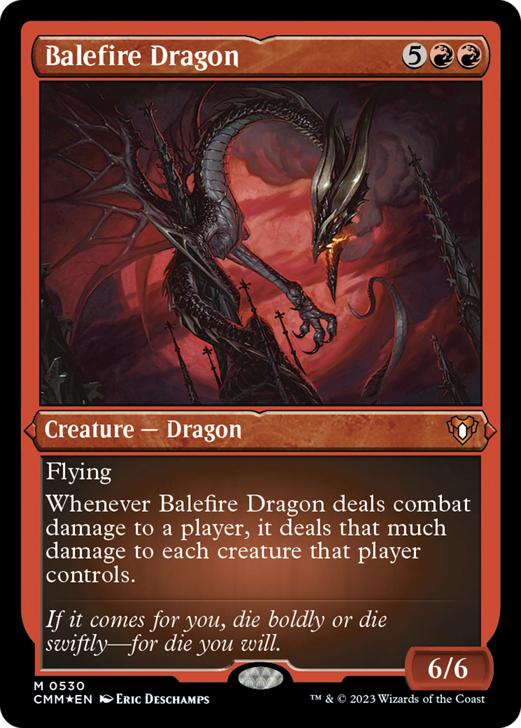 Balefire Dragon (Foil Etched) [Commander Masters] | Tacoma Games