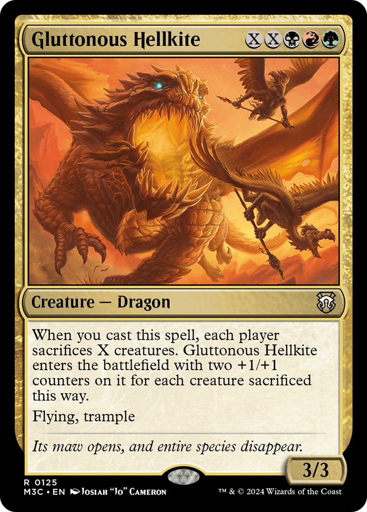 Gluttonous Hellkite [Modern Horizons 3 Commander] | Tacoma Games