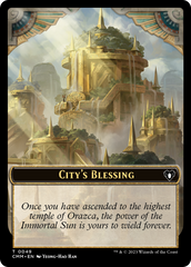 City's Blessing // Construct (0075) Double-Sided Token [Commander Masters Tokens] | Tacoma Games