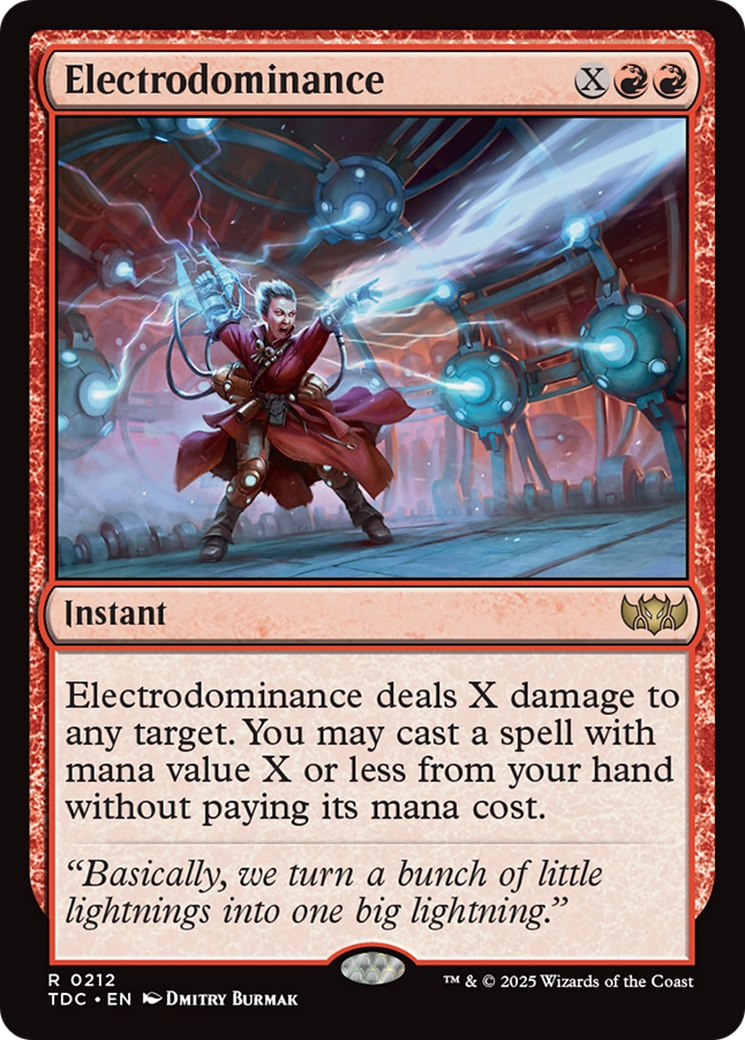 Electrodominance [Tarkir: Dragonstorm Commander] | Tacoma Games