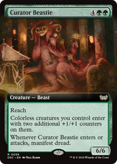 Curator Beastie (Extended Art) [Duskmourn: House of Horror Commander] | Tacoma Games