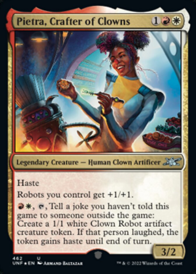 Pietra, Crafter of Clowns (Galaxy Foil) [Unfinity] | Tacoma Games