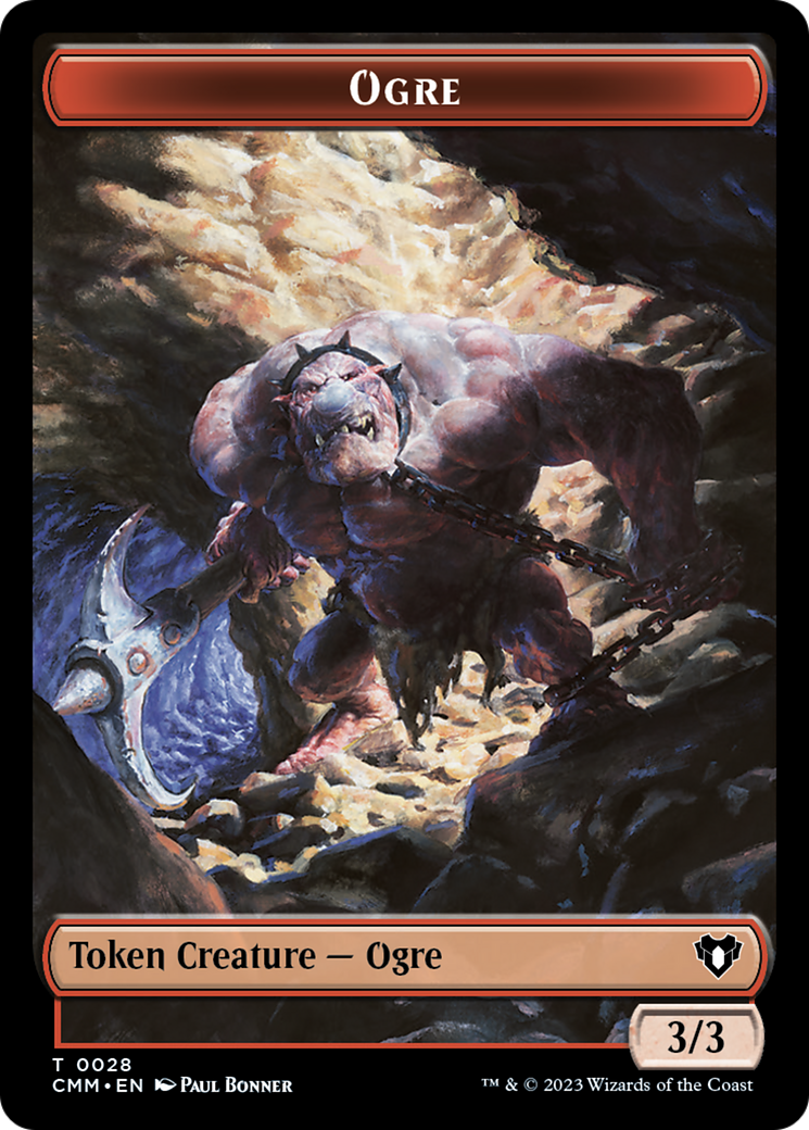 Soldier // Ogre Double-Sided Token [Commander Masters Tokens] | Tacoma Games