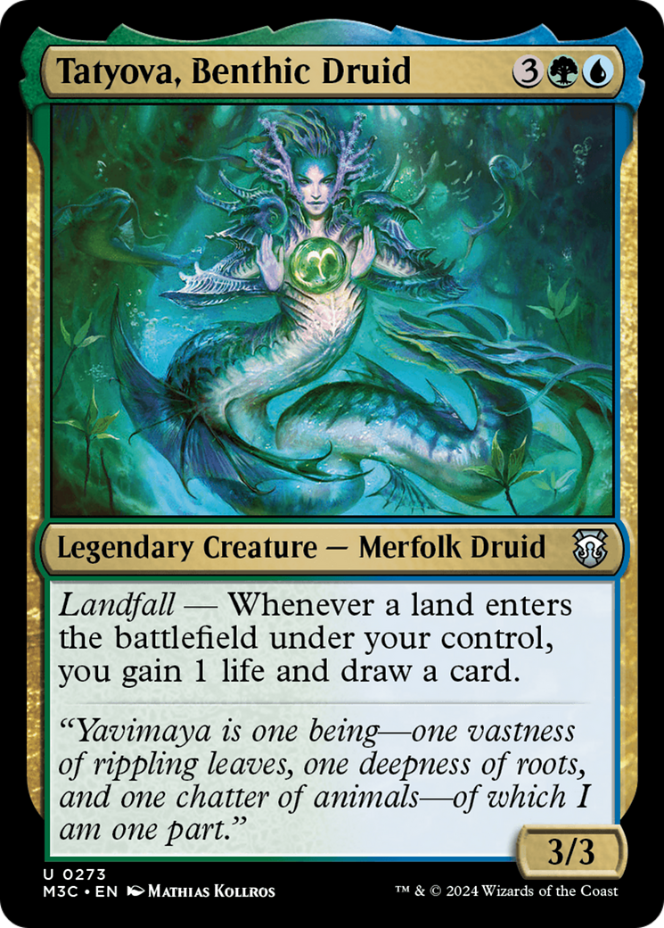 Tatyova, Benthic Druid (Ripple Foil) [Modern Horizons 3 Commander] | Tacoma Games