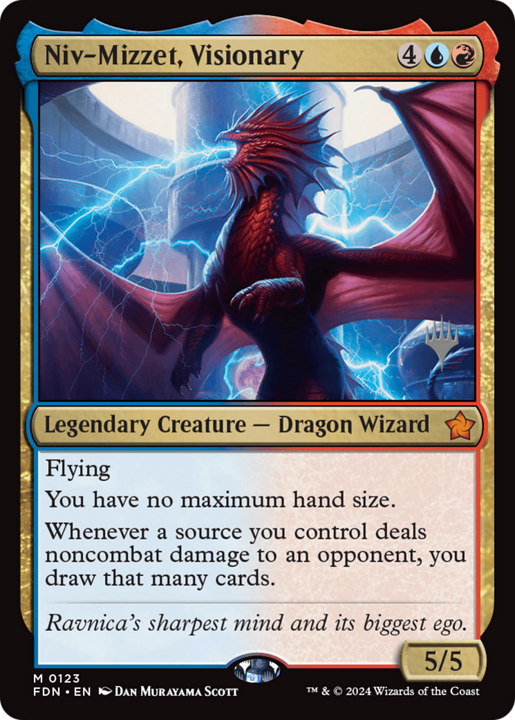 Niv-Mizzet, Visionary (Promo Pack) [Foundations Promos] | Tacoma Games