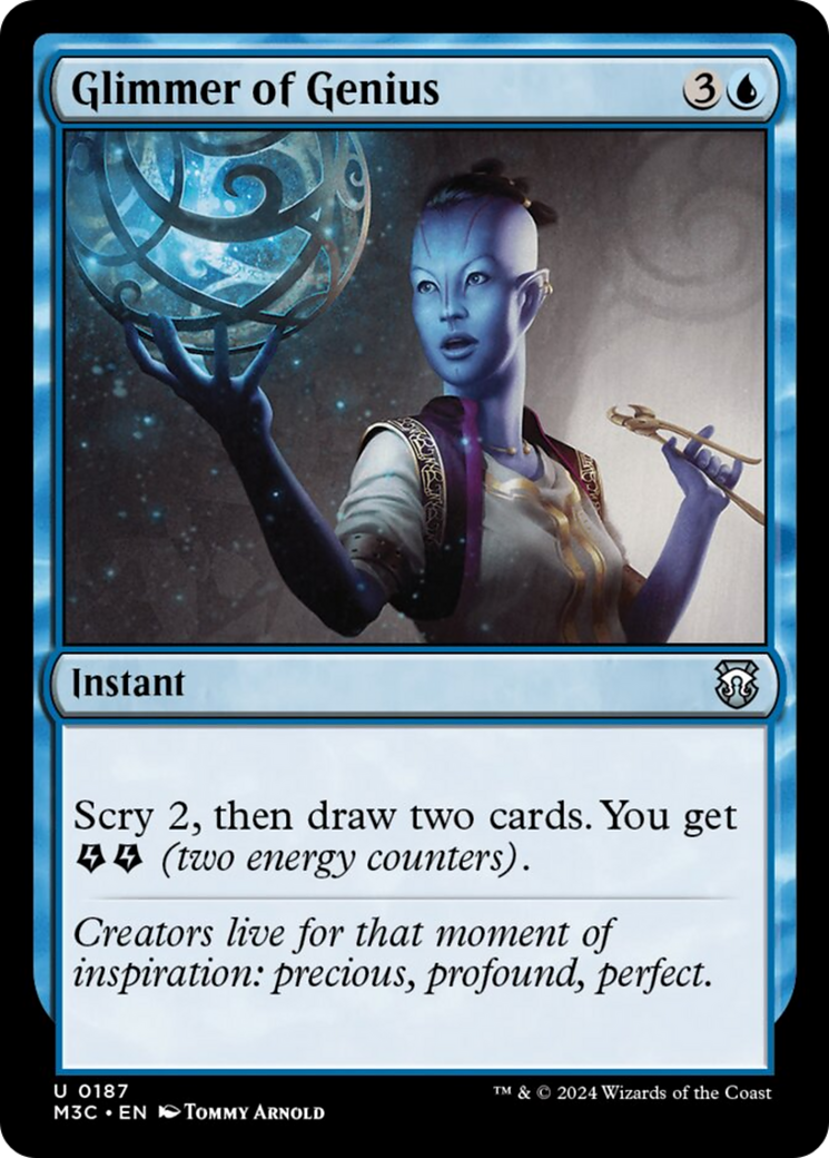 Glimmer of Genius (Ripple Foil) [Modern Horizons 3 Commander] | Tacoma Games
