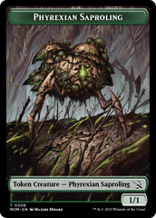 Treasure (21) // Phyrexian Saproling Double-Sided Token [March of the Machine Tokens] | Tacoma Games