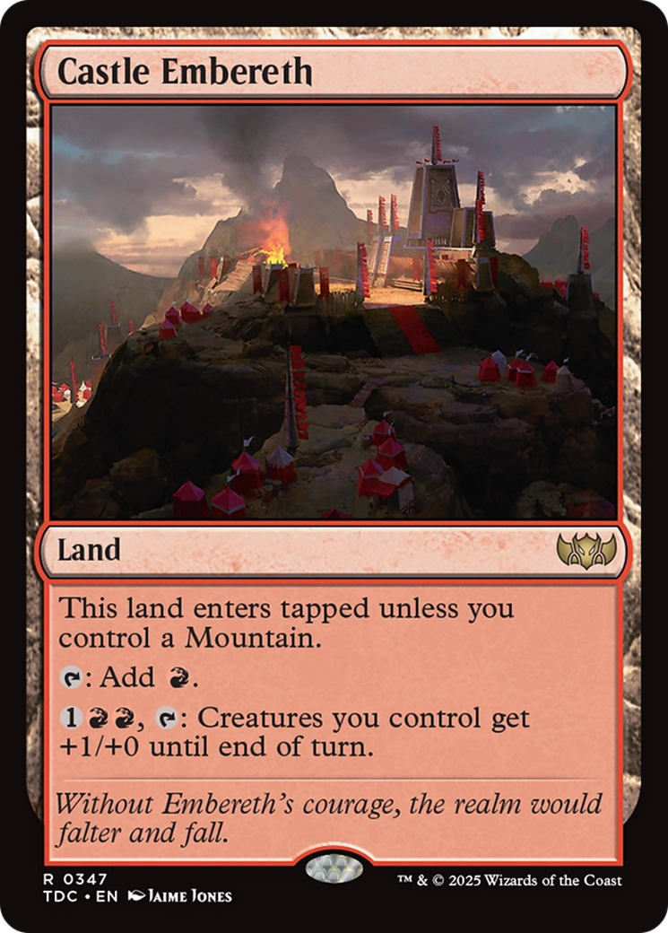 Castle Embereth [Tarkir: Dragonstorm Commander] | Tacoma Games