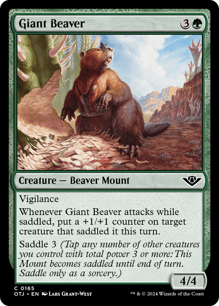 Giant Beaver [Outlaws of Thunder Junction] | Tacoma Games