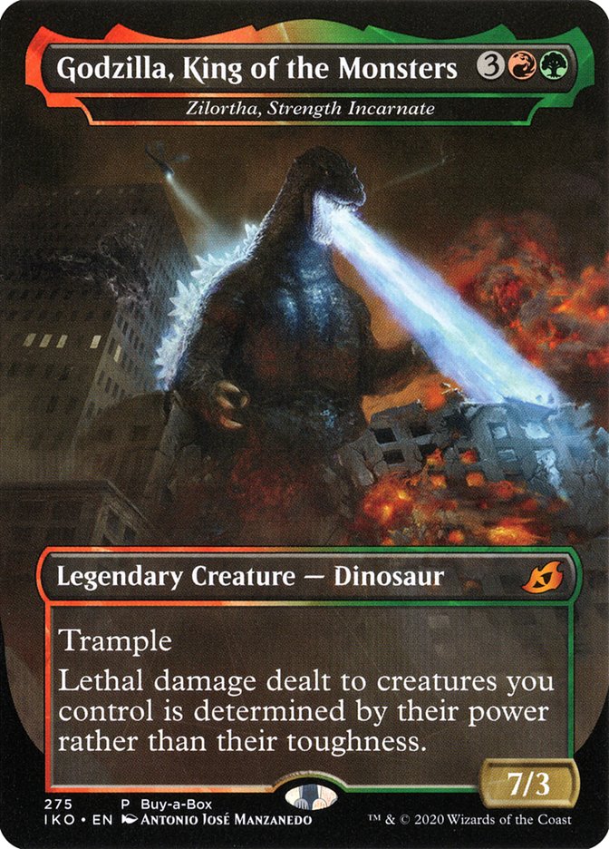 Zilortha, Strength Incarnate - Godzilla, King of the Monsters (Buy-A-Box) [Ikoria: Lair of Behemoths Promos] | Tacoma Games