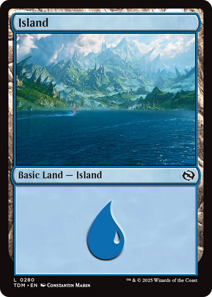 Island (0280) [Tarkir: Dragonstorm] | Tacoma Games