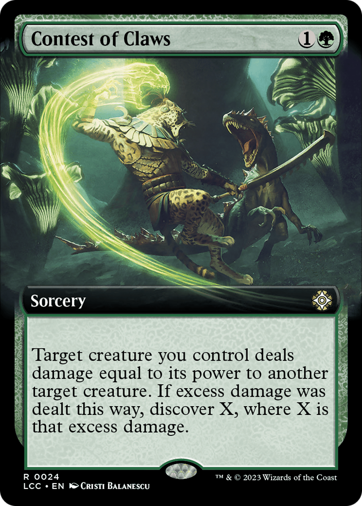 Contest of Claws (Extended Art) [The Lost Caverns of Ixalan Commander] | Tacoma Games