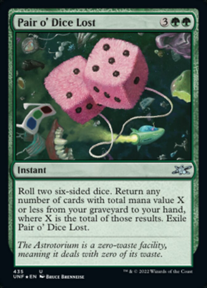Pair o' Dice Lost (Galaxy Foil) [Unfinity] | Tacoma Games