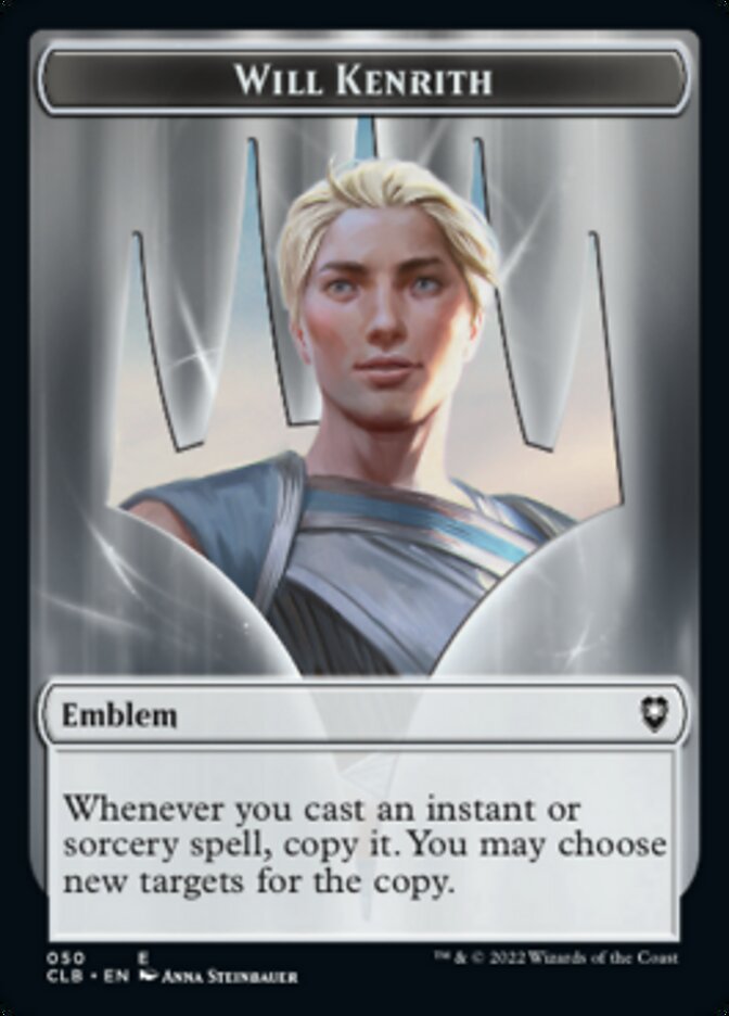 Will Kenrith Emblem // Copy Double-Sided Token [Commander Legends: Battle for Baldur's Gate Tokens] | Tacoma Games