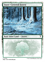 Snow-Covered Forest (White Border) [Mystery Booster 2] | Tacoma Games