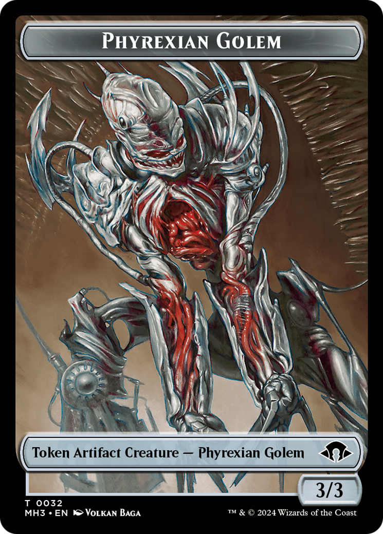 Servo // Phyrexian Golem Double-Sided Token [Modern Horizons 3 Tokens] | Tacoma Games