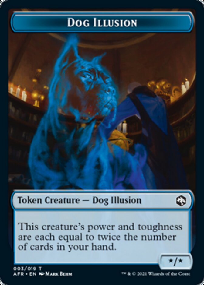 Dog Illusion // Guenhwyvar Double-Sided Token [Dungeons & Dragons: Adventures in the Forgotten Realms Tokens] | Tacoma Games