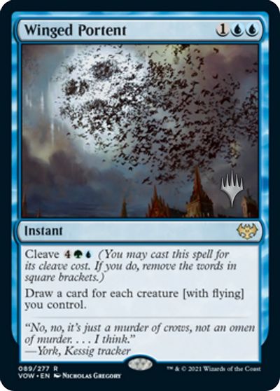 Winged Portent (Promo Pack) [Innistrad: Crimson Vow Promos] | Tacoma Games