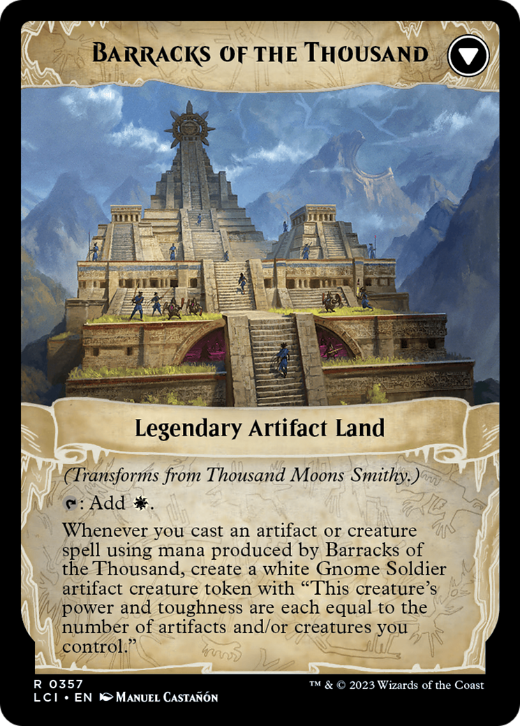 Thousand Moons Smithy (Extended Art) // Barracks of the Thousand [The Lost Caverns of Ixalan] | Tacoma Games