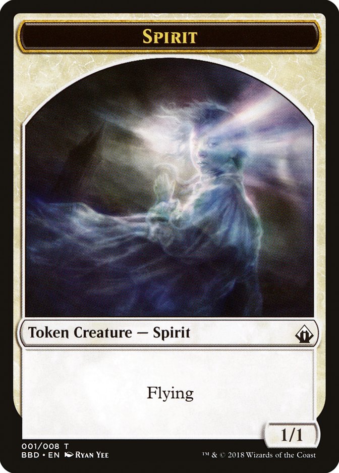 Spirit Token [Battlebond Tokens] | Tacoma Games