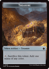 Goblin // Treasure Double-Sided Token [Foundations Tokens] | Tacoma Games