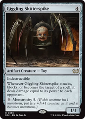 Giggling Skitterspike (Extended Art) [Duskmourn: House of Horror Commander] | Tacoma Games