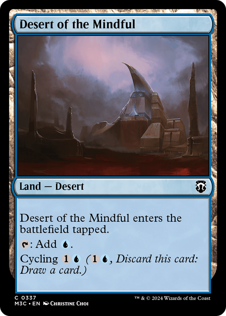 Desert of the Mindful (Ripple Foil) [Modern Horizons 3 Commander] | Tacoma Games