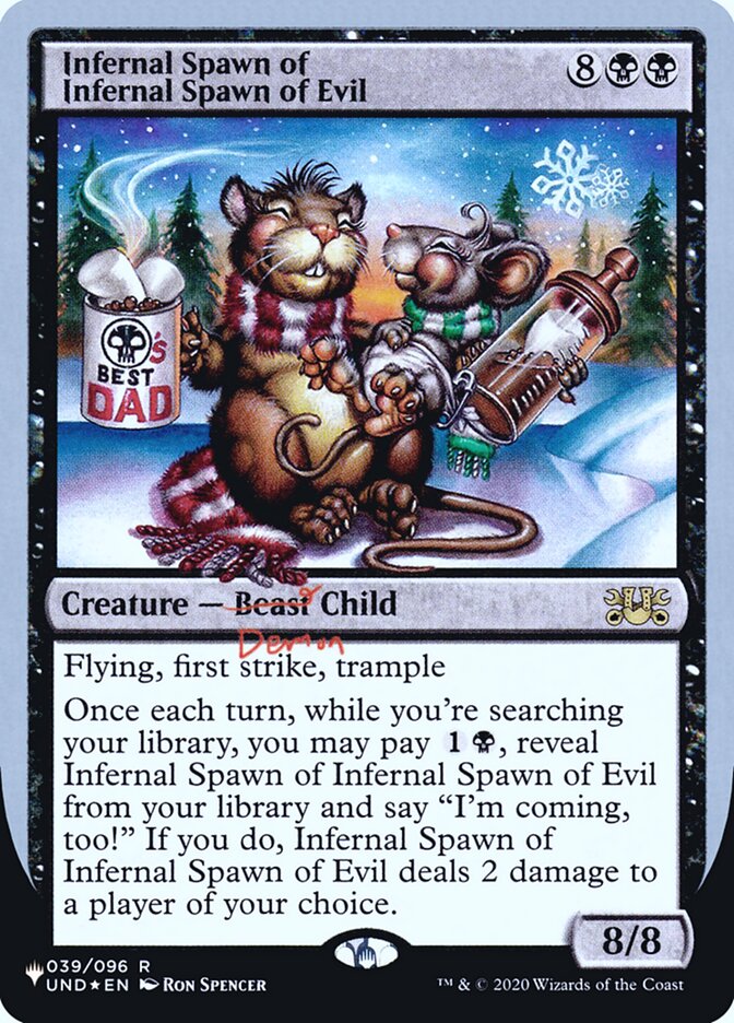 Infernal Spawn of Infernal Spawn of Evil (Unfinity Foil Edition) [The List] | Tacoma Games