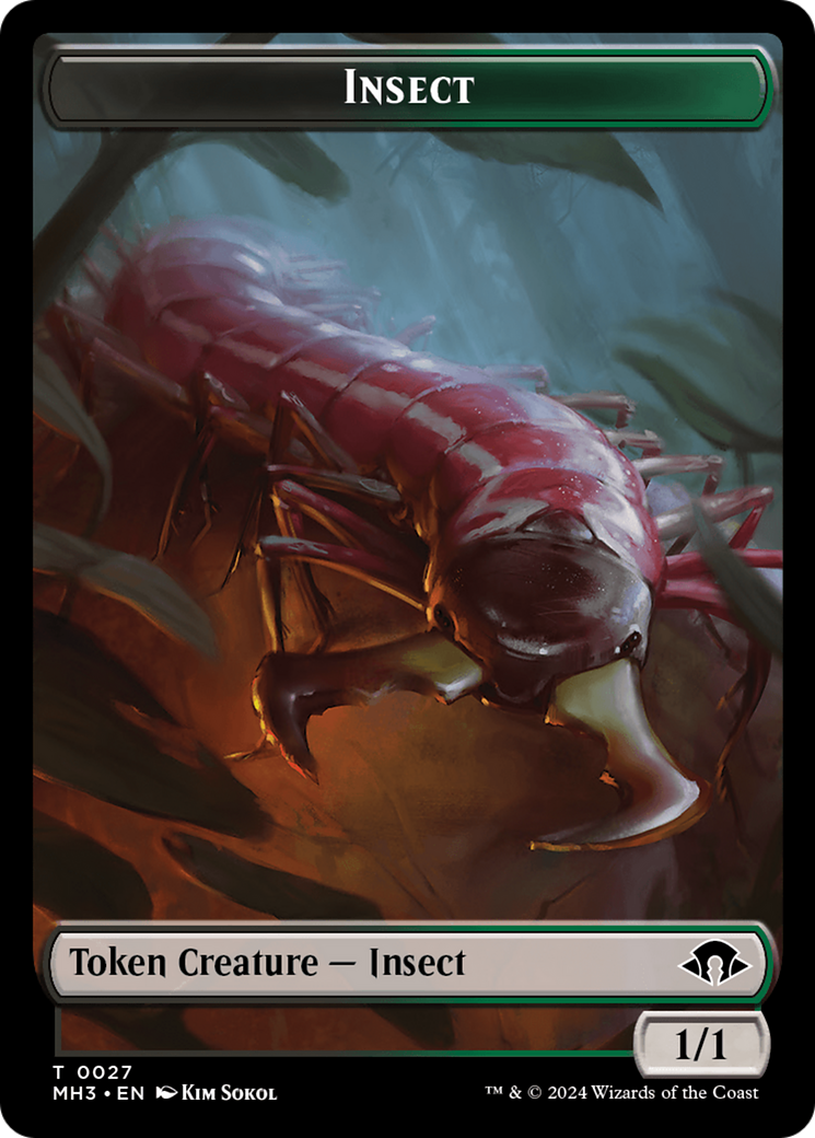 Eldrazi Spawn // Insect (0027) Double-Sided Token [Modern Horizons 3 Tokens] | Tacoma Games
