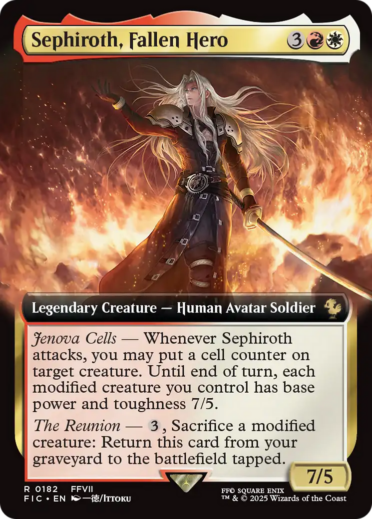Sephiroth, Fallen Hero (Extended Art) [FINAL FANTASY Commander] | Tacoma Games