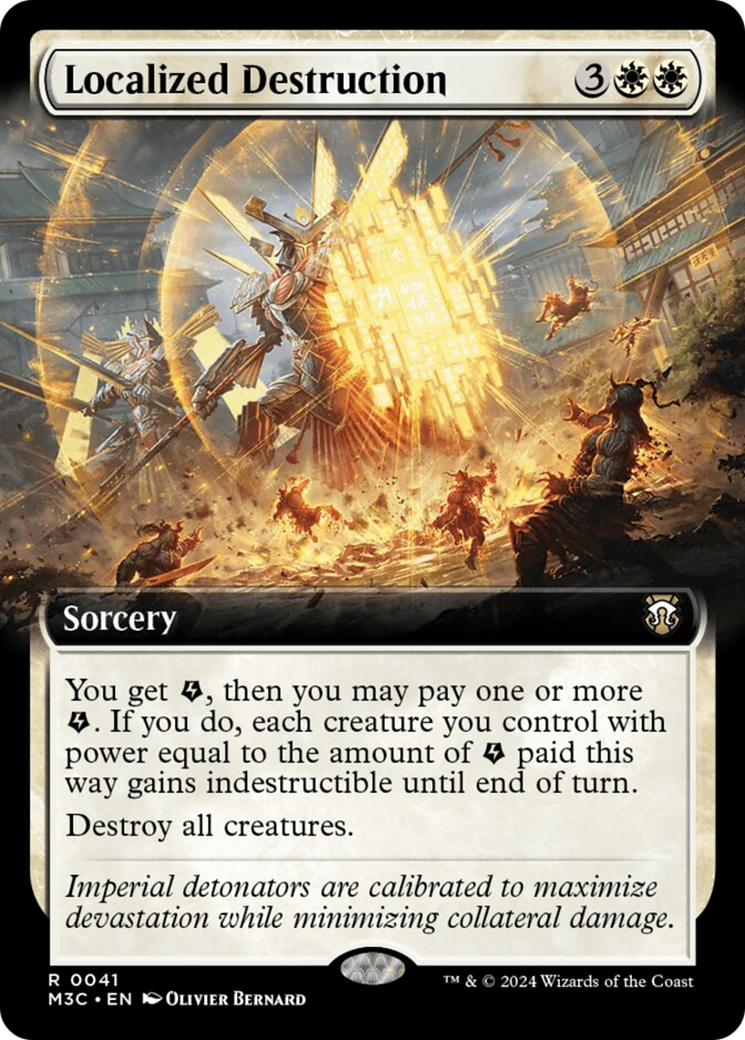 Localized Destruction (Extended Art) (Ripple Foil) [Modern Horizons 3 Commander] | Tacoma Games