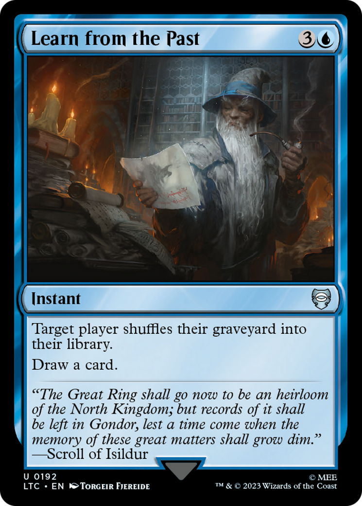 Learn from the Past [The Lord of the Rings: Tales of Middle-Earth Commander] | Tacoma Games