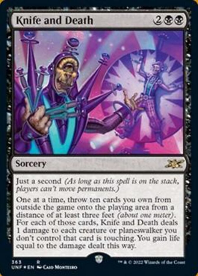 Knife and Death (Galaxy Foil) [Unfinity] | Tacoma Games