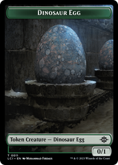 Dinosaur Egg // Dinosaur (0010) Double-Sided Token [The Lost Caverns of Ixalan Tokens] | Tacoma Games