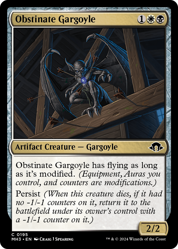 Obstinate Gargoyle [Modern Horizons 3] | Tacoma Games