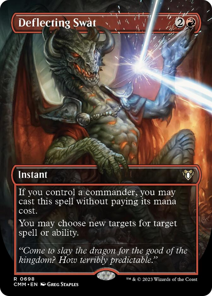 Deflecting Swat (Borderless Alternate Art) [Commander Masters] | Tacoma Games