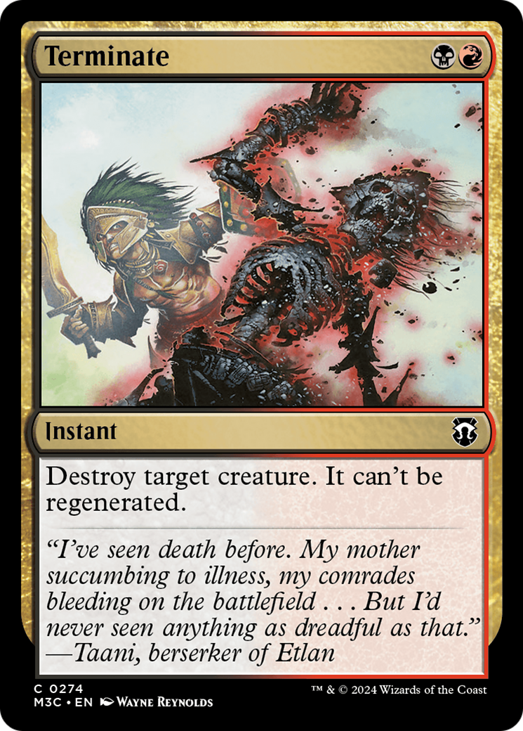 Terminate [Modern Horizons 3 Commander] | Tacoma Games