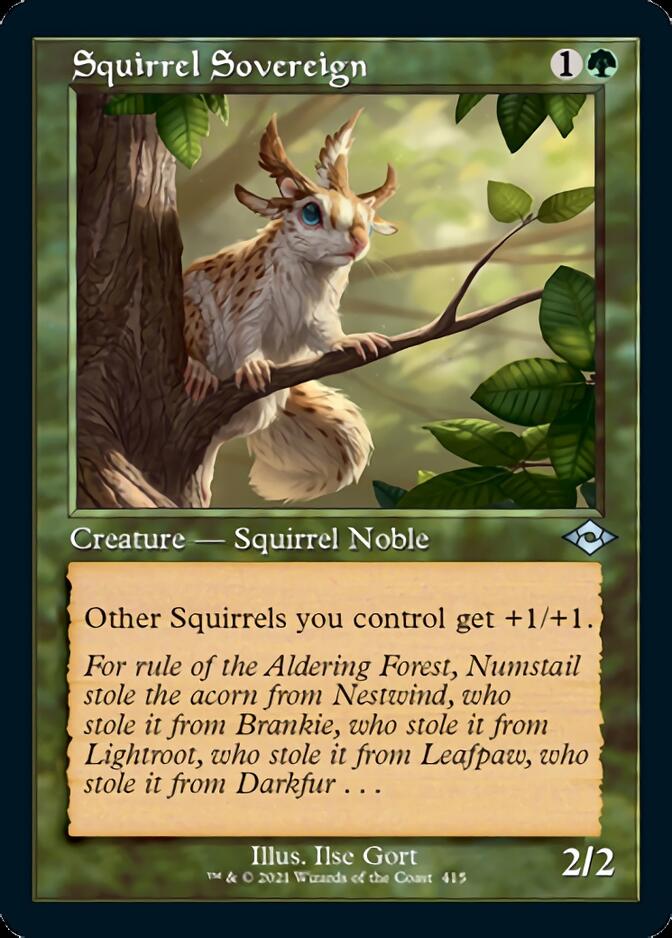 Squirrel Sovereign (Retro Foil Etched) [Modern Horizons 2] | Tacoma Games