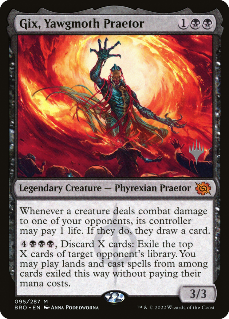Gix, Yawgmoth Praetor (Promo Pack) [The Brothers' War Promos] | Tacoma Games