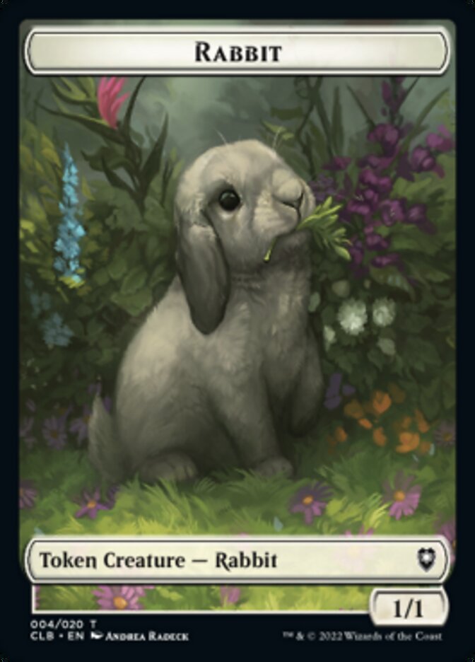Rabbit Token [Commander Legends: Battle for Baldur's Gate Tokens] | Tacoma Games