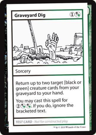 Graveyard Dig (2021 Edition) [Mystery Booster Playtest Cards] | Tacoma Games